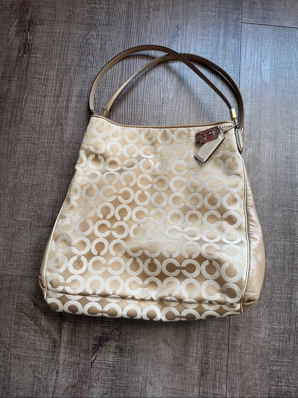 Coach Madison Op Art sateen Phoebe shoulder bag